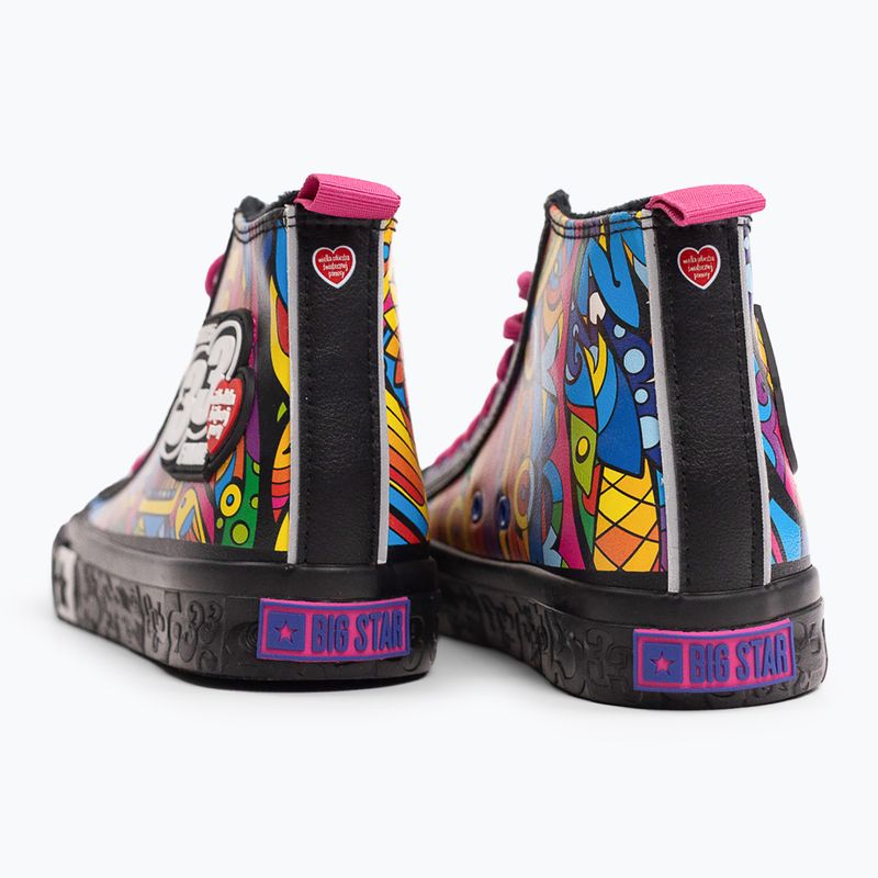 BIG STAR women's trainers RR274A653 black/multicolour 10