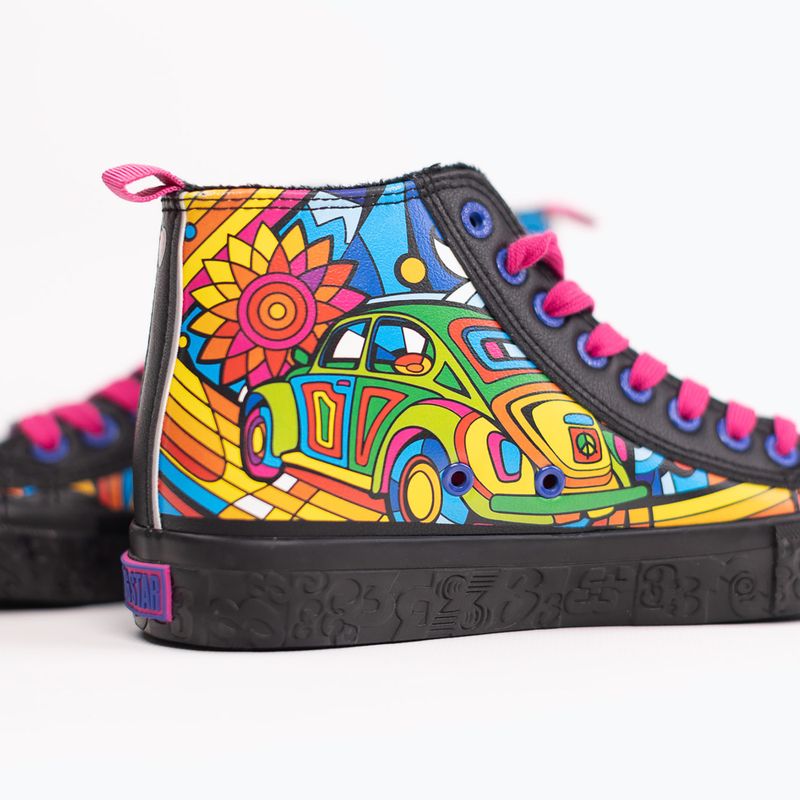 BIG STAR women's trainers RR274A653 black/multicolour 13