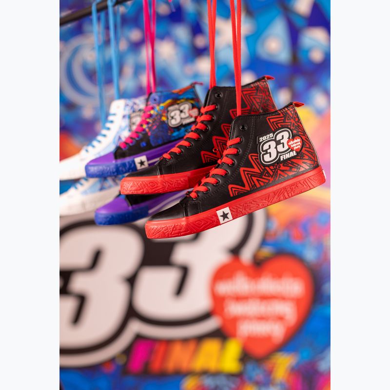 BIG STAR women's trainers RR274A652 black/red 10