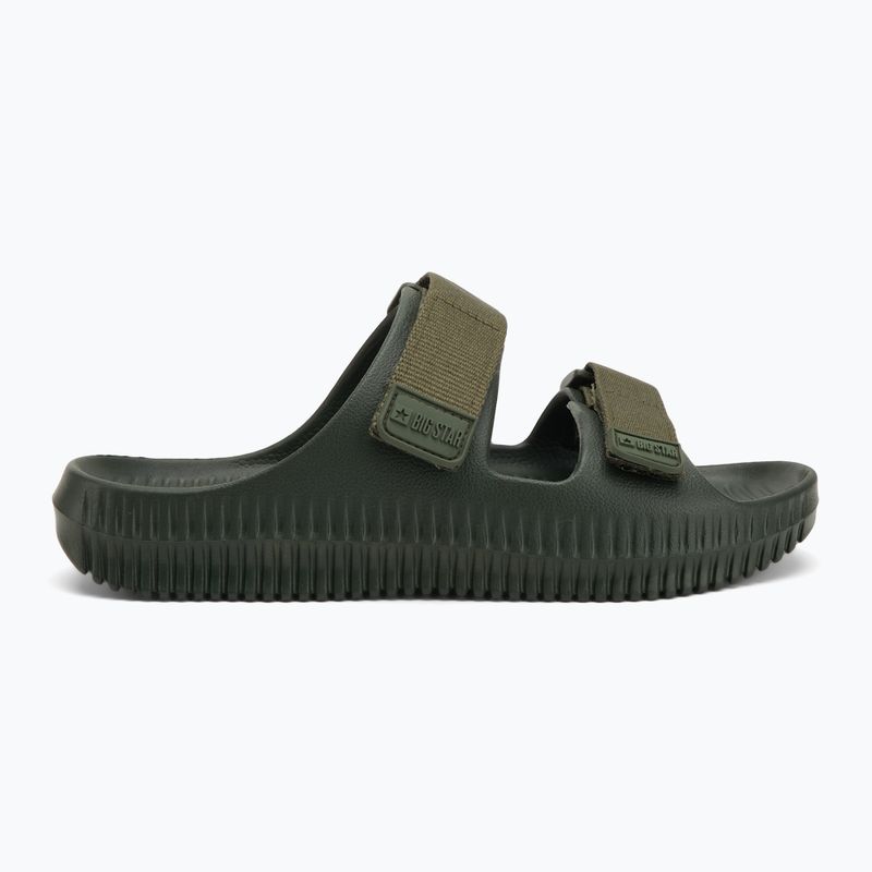 Big Star men's flip-flops RR174A027 green/olive 2