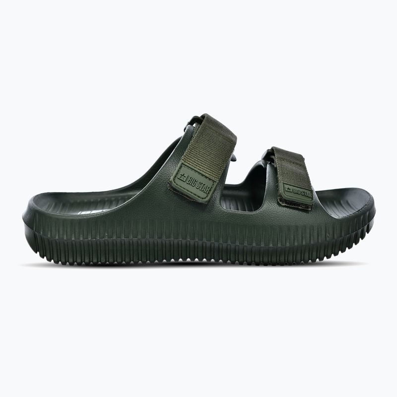Big Star men's flip-flops RR174A027 green/olive