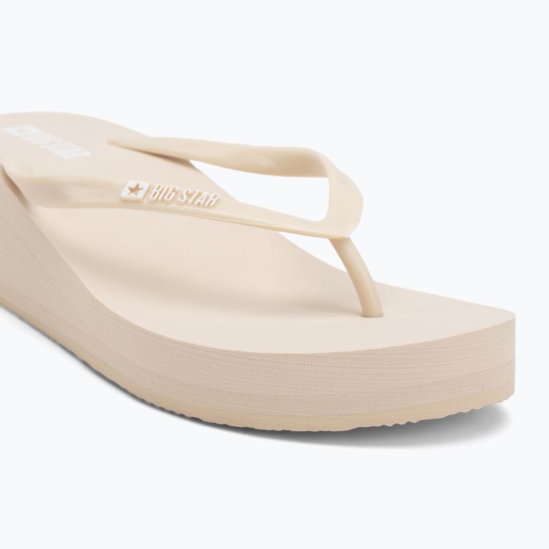 BIG STAR women's flip flops RR274A551 beige 7