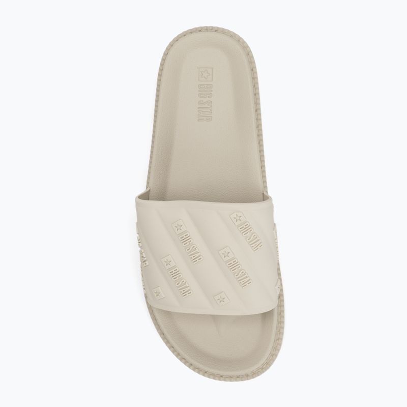 BIG STAR women's flip flops RR274A542 beige 5