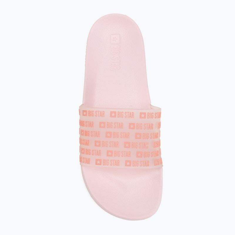 Big Star women's flip-flops RR274A502 pink 5