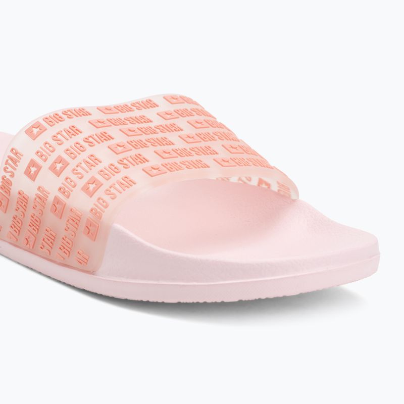 Big Star women's flip-flops RR274A502 pink 7