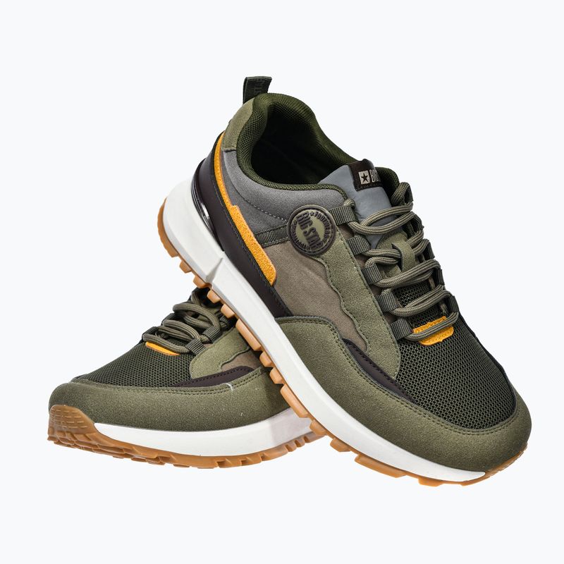 Men's shoes BIG STAR RR174280 khaki/dark brown/grey 8