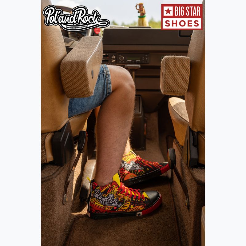 BIG STAR men's trainers SS174501 black/red/yellow 18