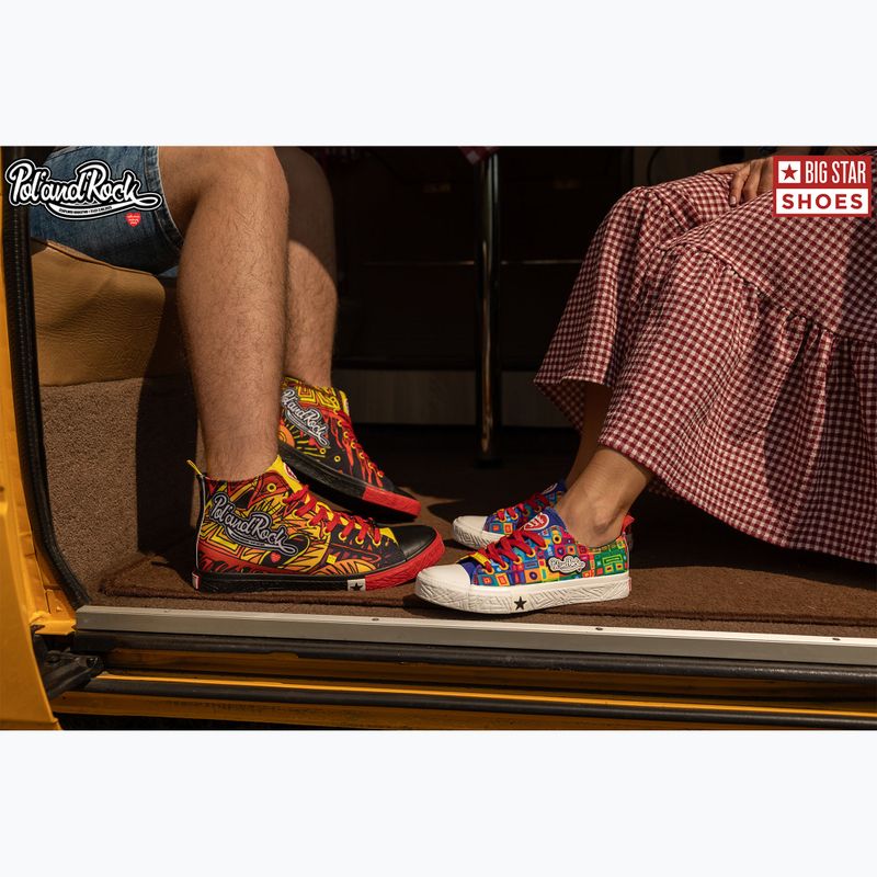 BIG STAR men's trainers SS174501 black/red/yellow 20