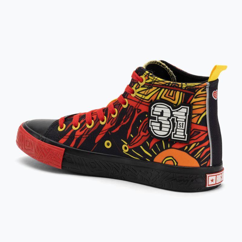 BIG STAR men's trainers SS174501 black/red/yellow 3