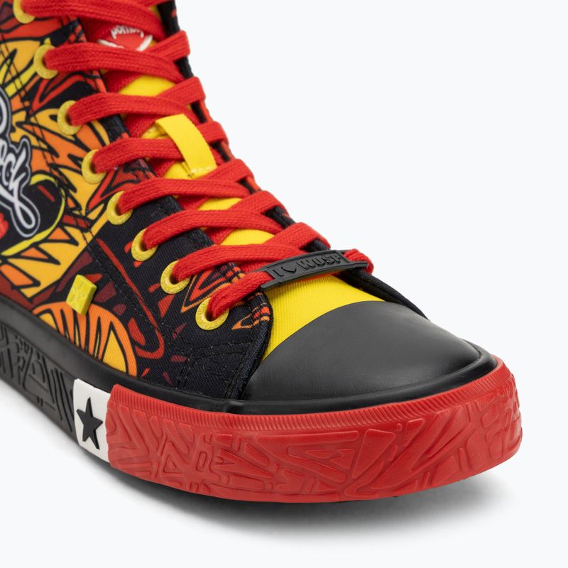 BIG STAR men's trainers SS174501 black/red/yellow 7