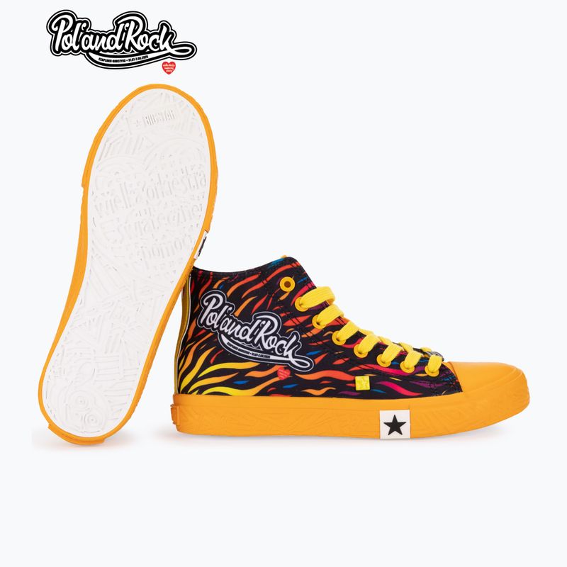 BIG STAR men's trainers SS174503 yellow/red 11