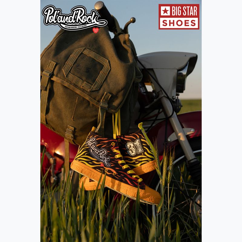 BIG STAR men's trainers SS174503 yellow/red 17