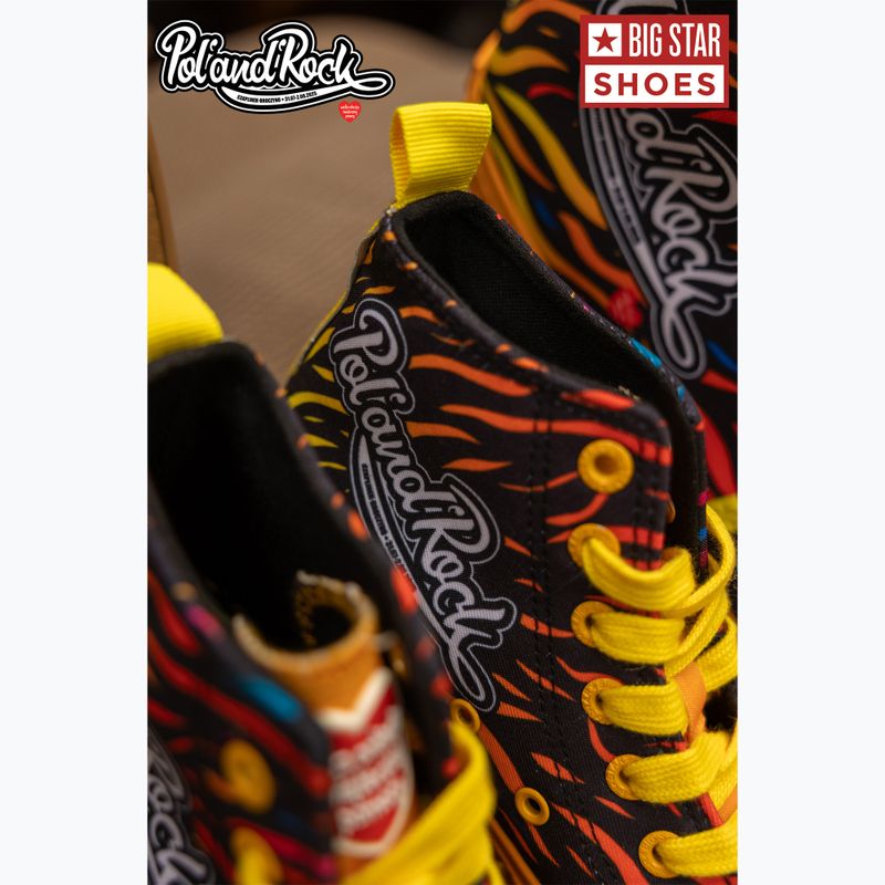 BIG STAR men's trainers SS174503 yellow/red 19
