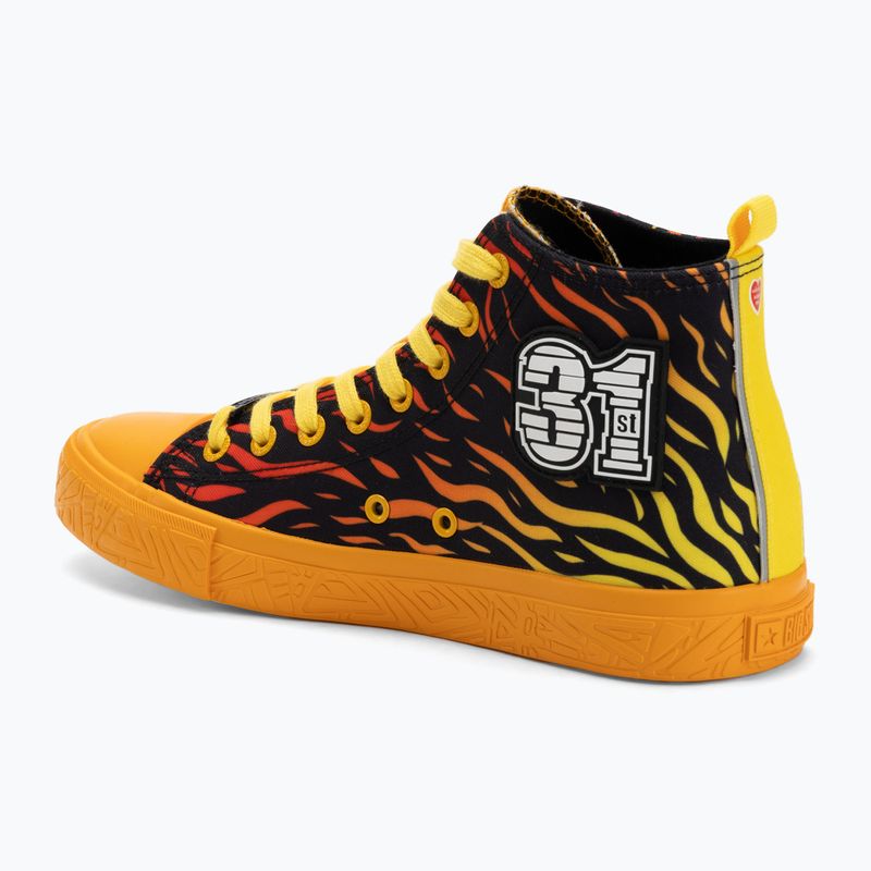 BIG STAR men's trainers SS174503 yellow/red 4
