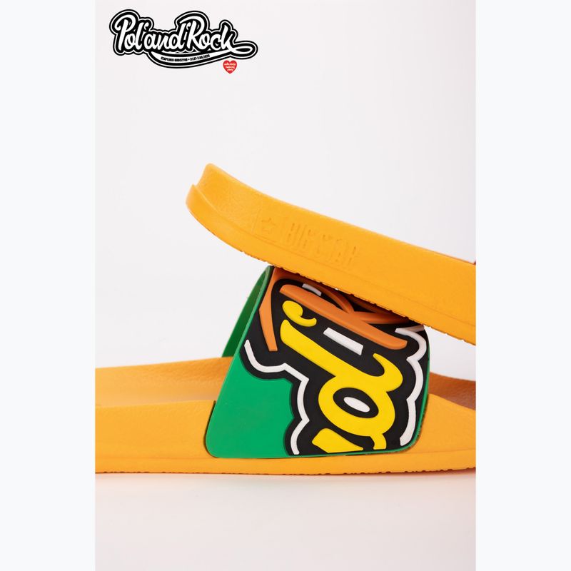 BIG STAR men's flip-flops SS174507 yellow 5