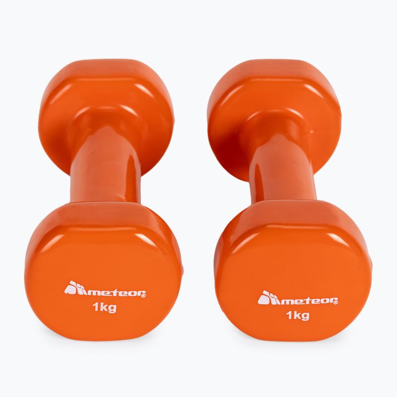 Meteor dumbbells 2 x 1 kg orange 30182 3