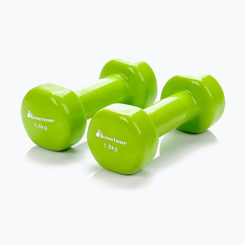 Meteor dumbbells 2 x 1.5 kg green 30183 5