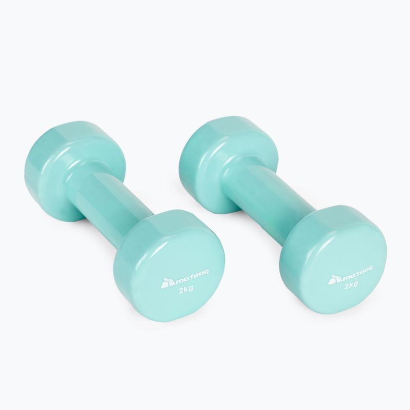 Meteor dumbbells 2 x 2 kg mint 30184 2