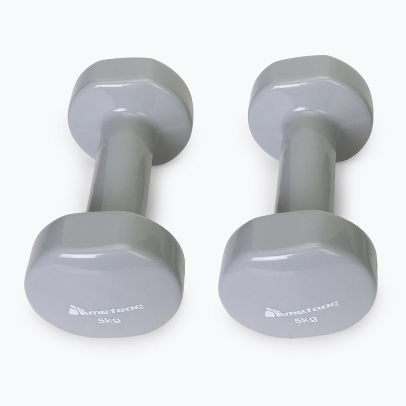 Meteor dumbbells 2 x 5 kg grey 30187 3