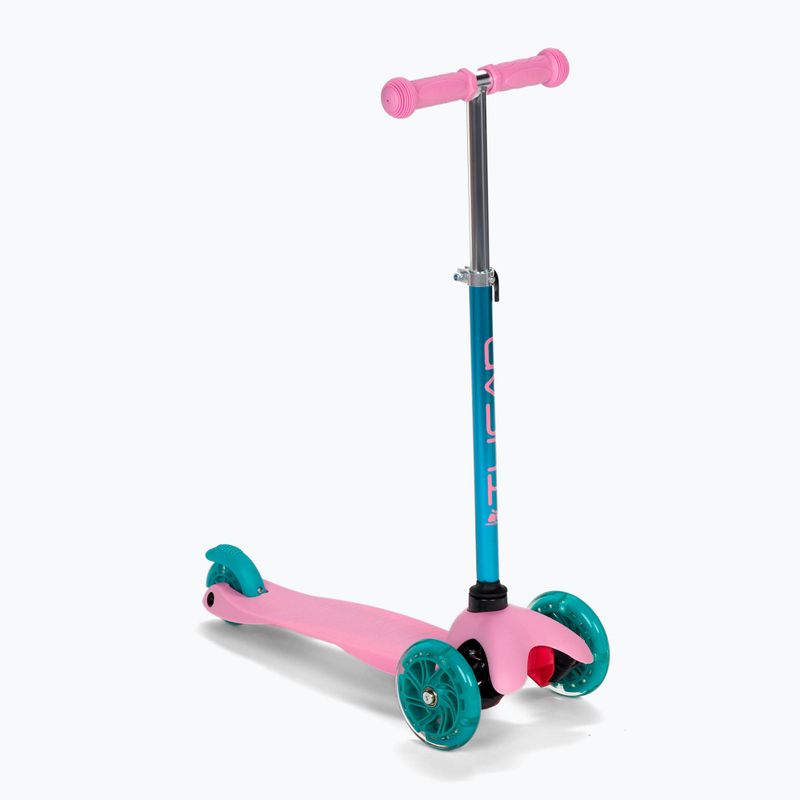 Children's tricycle scooter Meteor Tucan pink-blue 22659