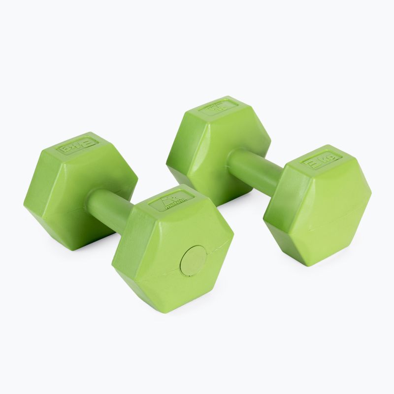 Meteor bitumen dumbbells 2 x 3 kg green 30167 2