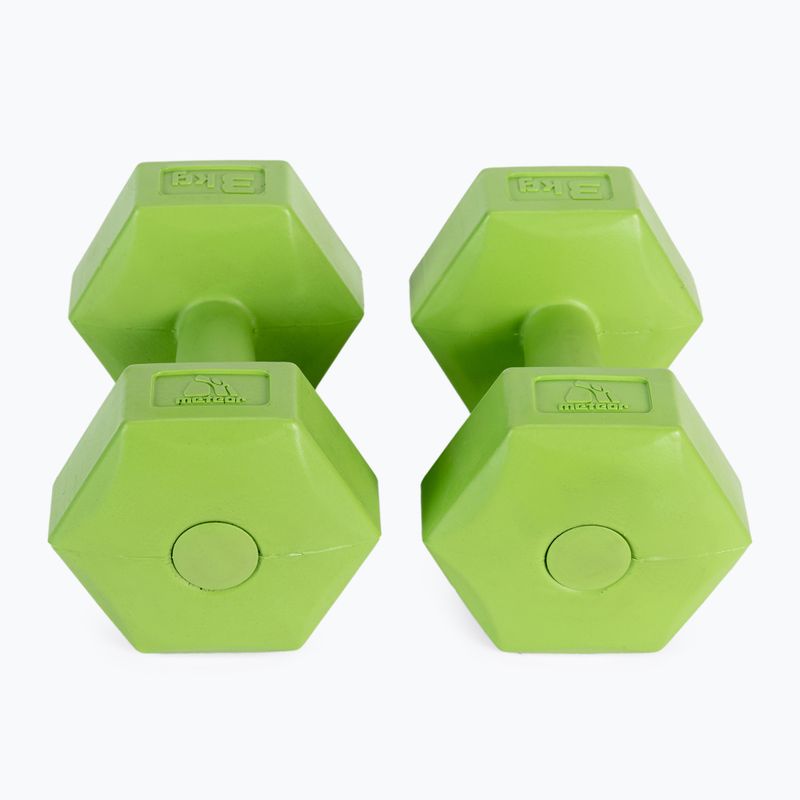 Meteor bitumen dumbbells 2 x 3 kg green 30167 3