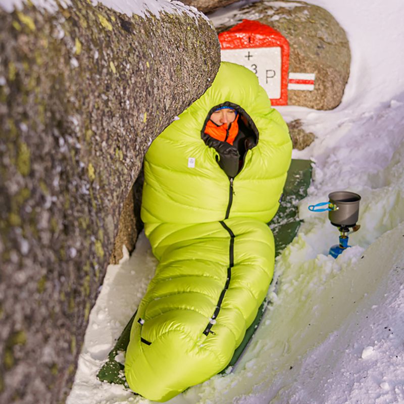 Sleeping bag AURA AR 300 195 cm lime green 14