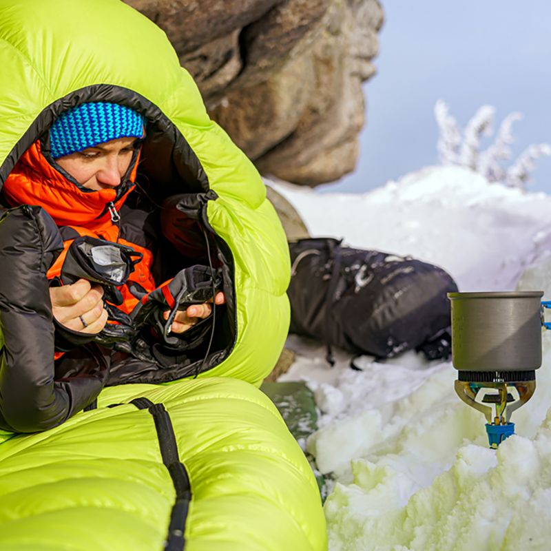 Sleeping bag AURA AR 450 195 cm lime green 15