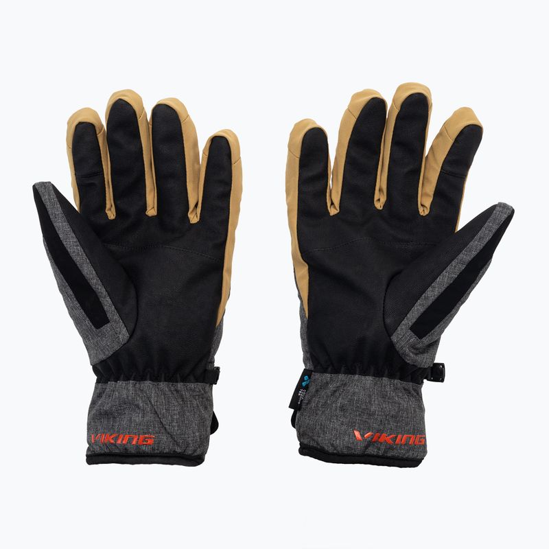 Viking Trevali Touch Phone System grey-yellow ski glove 110/21/0897 2