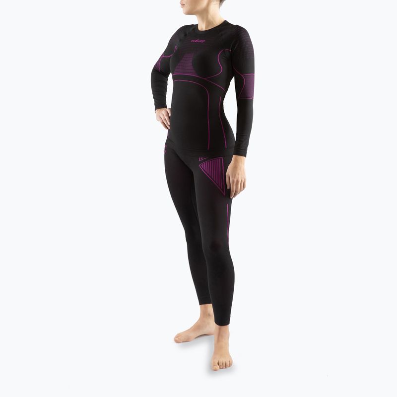 Women's thermal underwear Viking Etna black/pink 500/21/3090 2