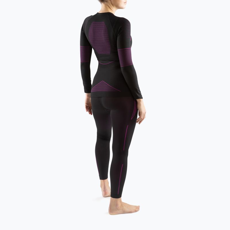 Women's thermal underwear Viking Etna black/pink 500/21/3090 3