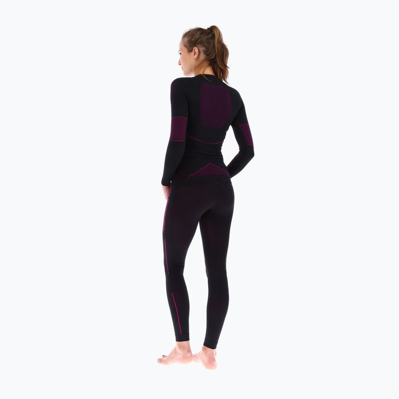 Women's thermal T-shirt Viking Etna black/pink 500/21/3091 2