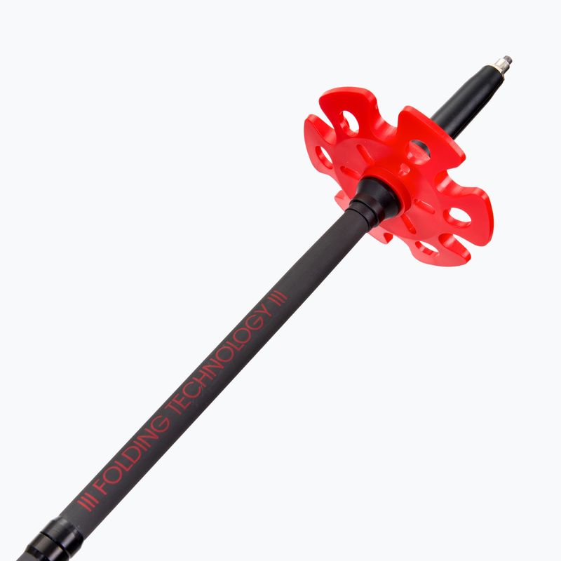 Viking Spider ski poles black/red 9