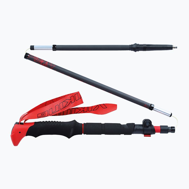 Viking Spider ski poles black/red 2