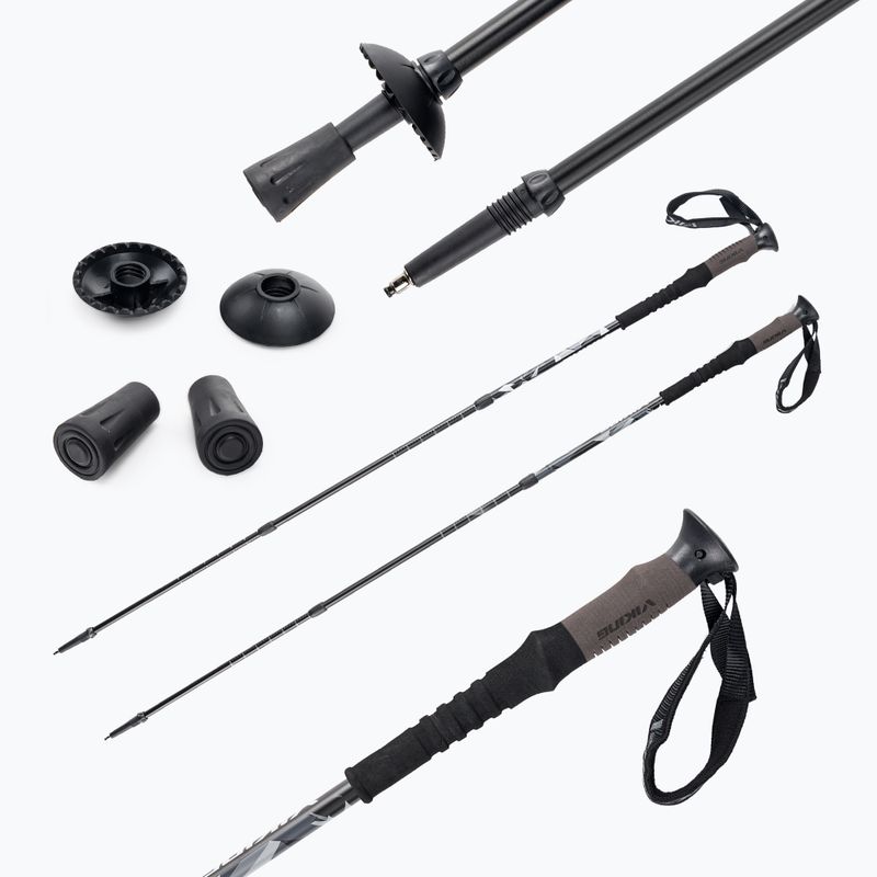 Viking trekking poles Nelio Pro 09 black/grey 610/22/2960/09 8