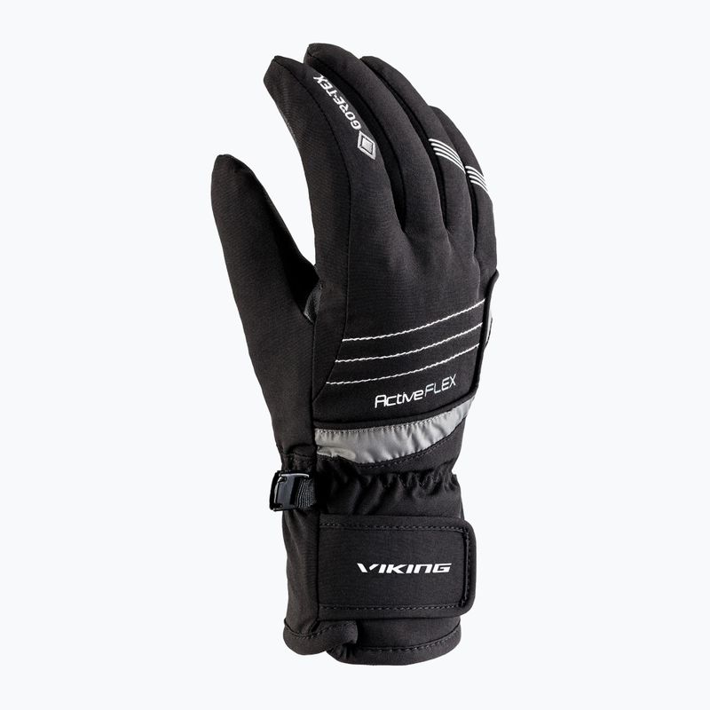 Children's ski gloves Viking Helix GTX dark grey 2