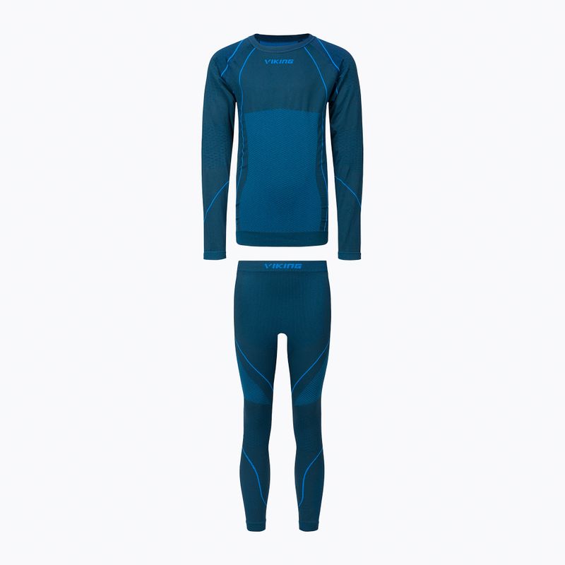 Children's thermal underwear Viking Skido Recycled navy blue 500/23/1200