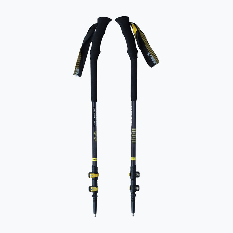 Trekking poles Viking Equinox grey/yellow 2