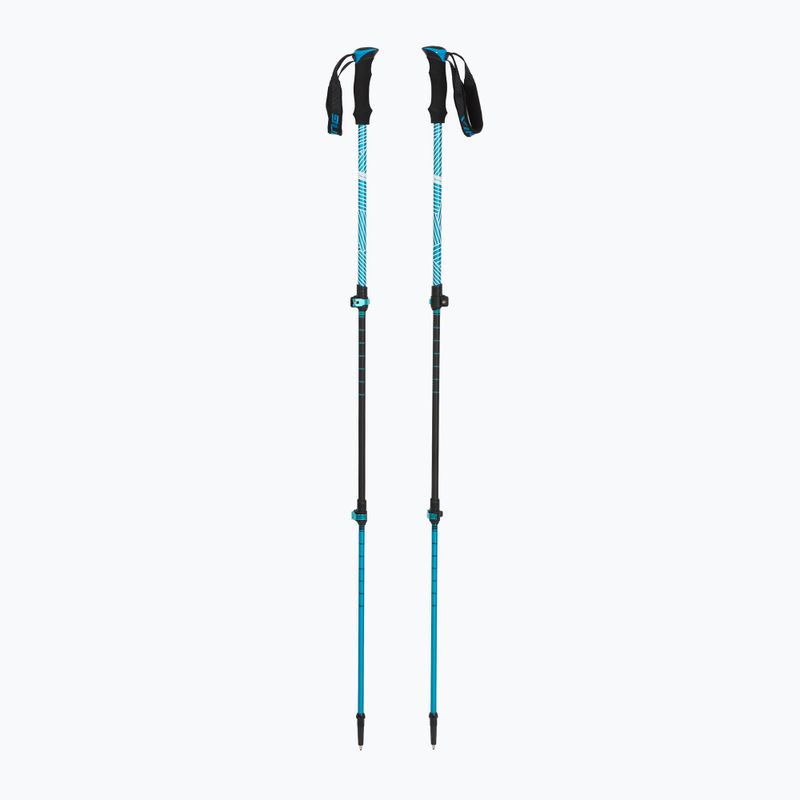 Trekking poles Viking Shiva black/turquoise