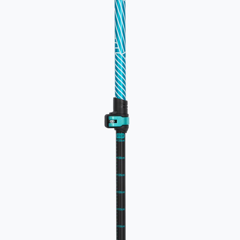 Trekking poles Viking Shiva black/turquoise 4