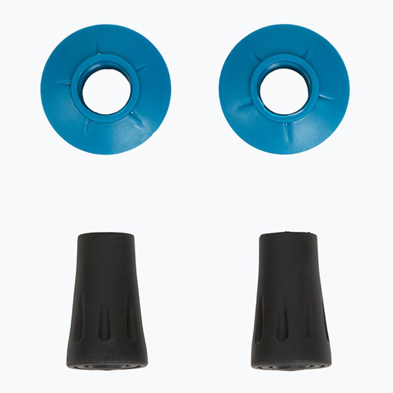 Trekking poles Viking Shiva black/turquoise 7