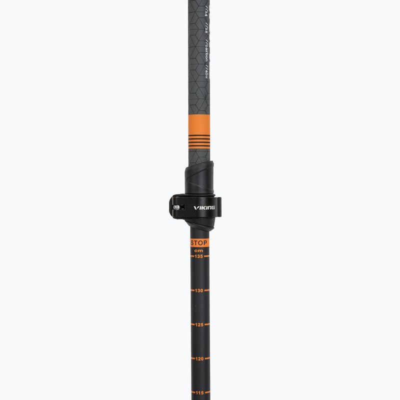 Ski touring poles Viking Kangri grey/orange 4