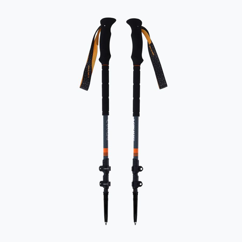 Ski touring poles Viking Kangri grey/orange 2