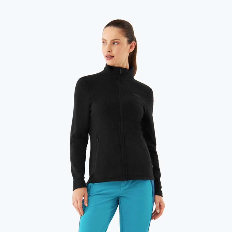 Women's fleece sweatshirt Viking Tesero black