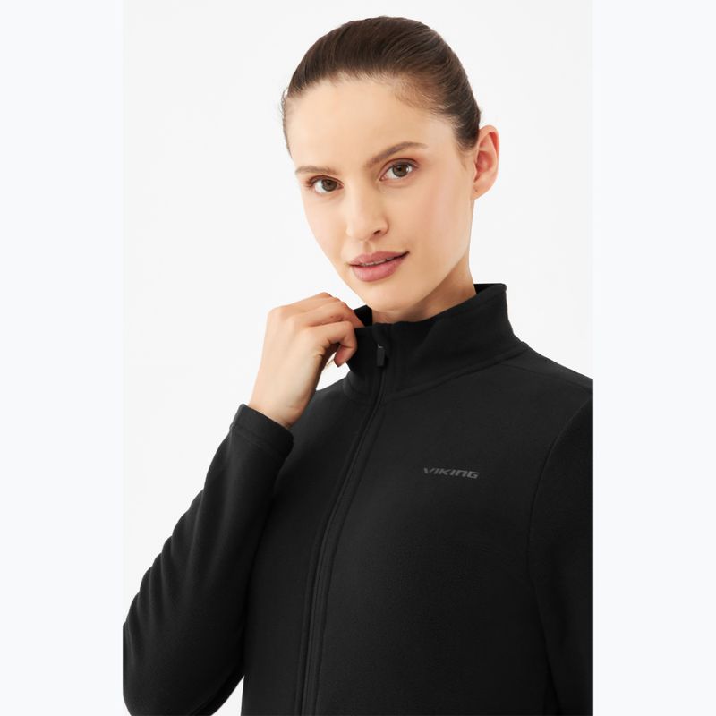 Women's fleece sweatshirt Viking Tesero black 6