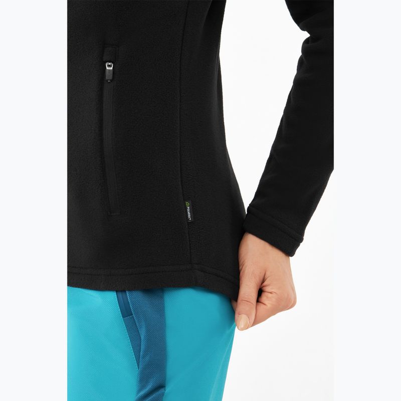 Women's fleece sweatshirt Viking Tesero black 8