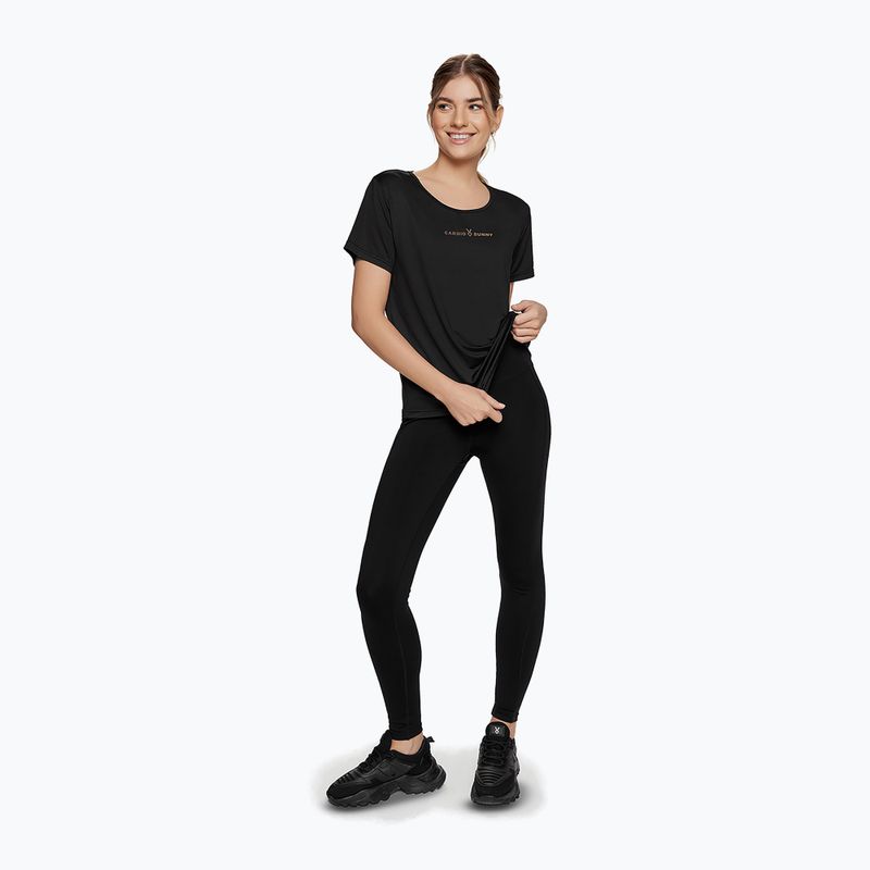 Women's workout shirt Cardio Bunny Fog black 2