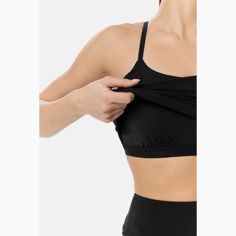 Women's training shirt Cardio Bunny With Built-in Black bra 5