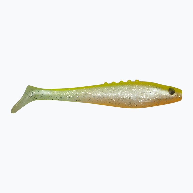 DRAGON Lunatic 4 pearl yellow silver glitter rubber lure CHE-LN30S-01-721