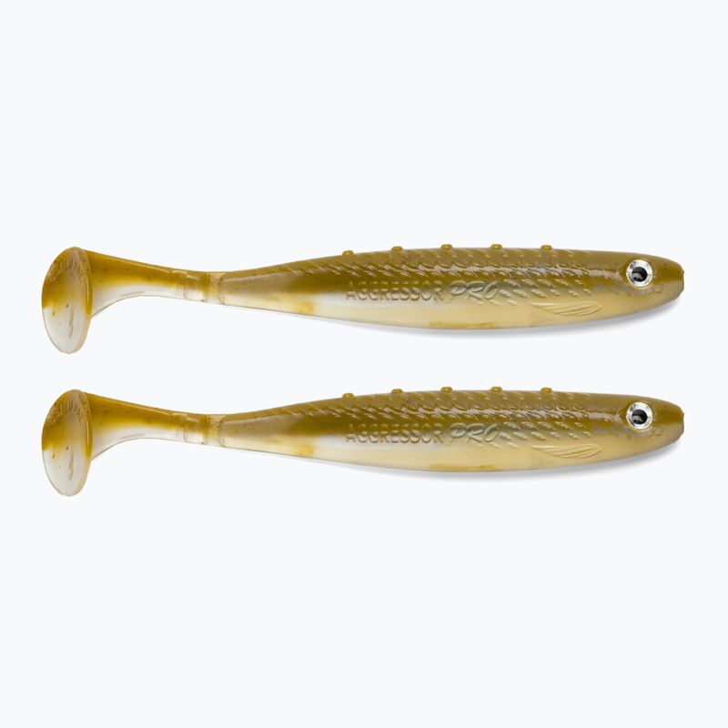 DRAGON V-Lures Aggressor Pro 2 piece honey dodger rubber lure CHE-AG50D-02-200